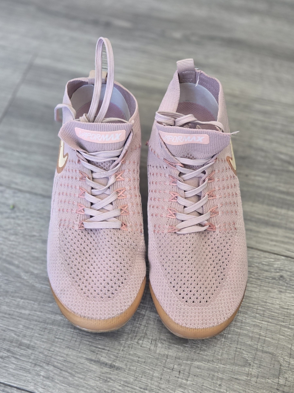 Nike Air VaporMax Flyknit 2 Rust Pink Storm Pink Women’s Size 6.5 942843-600.